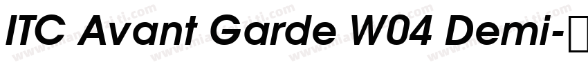 ITC Avant Garde W04 Demi字体转换